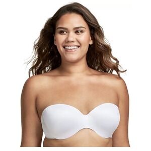 Strapless Convertible Lift Bra White 38D Includes Removable Straps Silhouette